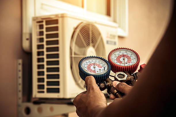 Professional Ductwork Repair technician working in Fair Haven, NY